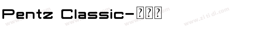 Pentz Classic字体转换